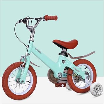 Amazon 少年自転車 3 9子供用自転車 ピンク色の自転車 ワンピースフレーム マグネシウム合金素材 12インチ 14インチ 16インチ 18インチ Green 16inch Gzxgxy 子ども用自転車