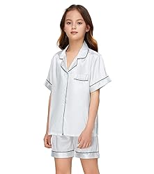 ALHAVONE Kids Girl Pajama Set with Headband