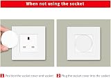 Norjews 20 Pack UK Plug Socket Covers White Child Safety Socket Protectors view 4