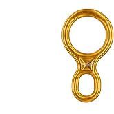 RESQT 35KN Figure 8 Descender with Rigging Plate &ndash; Heavy-Duty Aluminum Alloy for Rock Climbing, Caving, and Rope Access Work