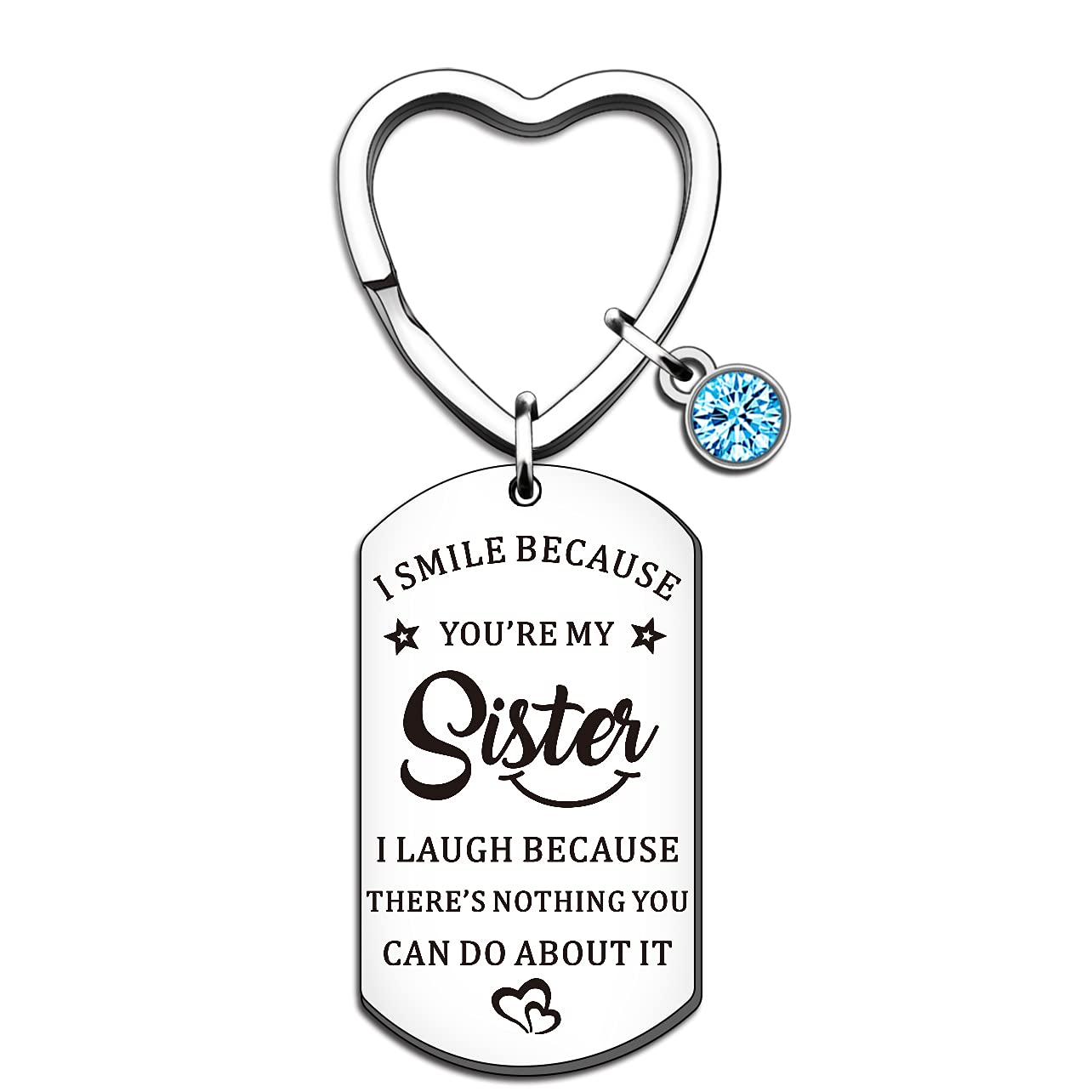 QMVMV Sister Gifts Sister Keyring for Sister Best Friend Women Girl Birthday Christmas Funny Sister Gifts From Sister
