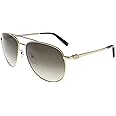 Salvatore Ferragamo Aviator Sunglasses SF157S 717 Gold Havana 60mm 157