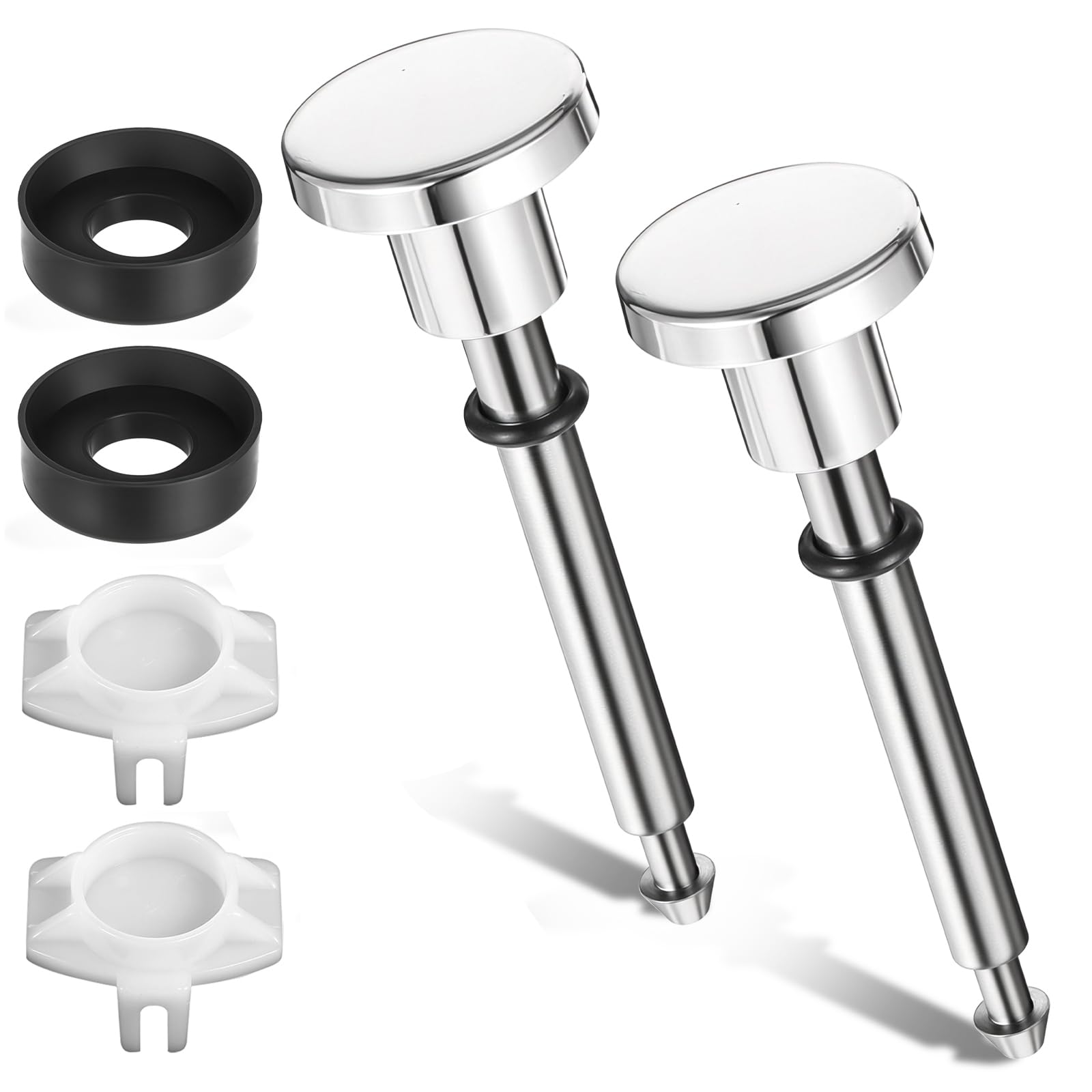 Photo 1 of 2 Set Tub Spout Diverter Repair Kit, Tub Diverter Repair Kit Shower Diverters Repair Kits, Includes 2 X Valve Stems, 2 X Cup Seals and 2 X Gates for Bathroom Shower Tubs Faucet Parts Replacement