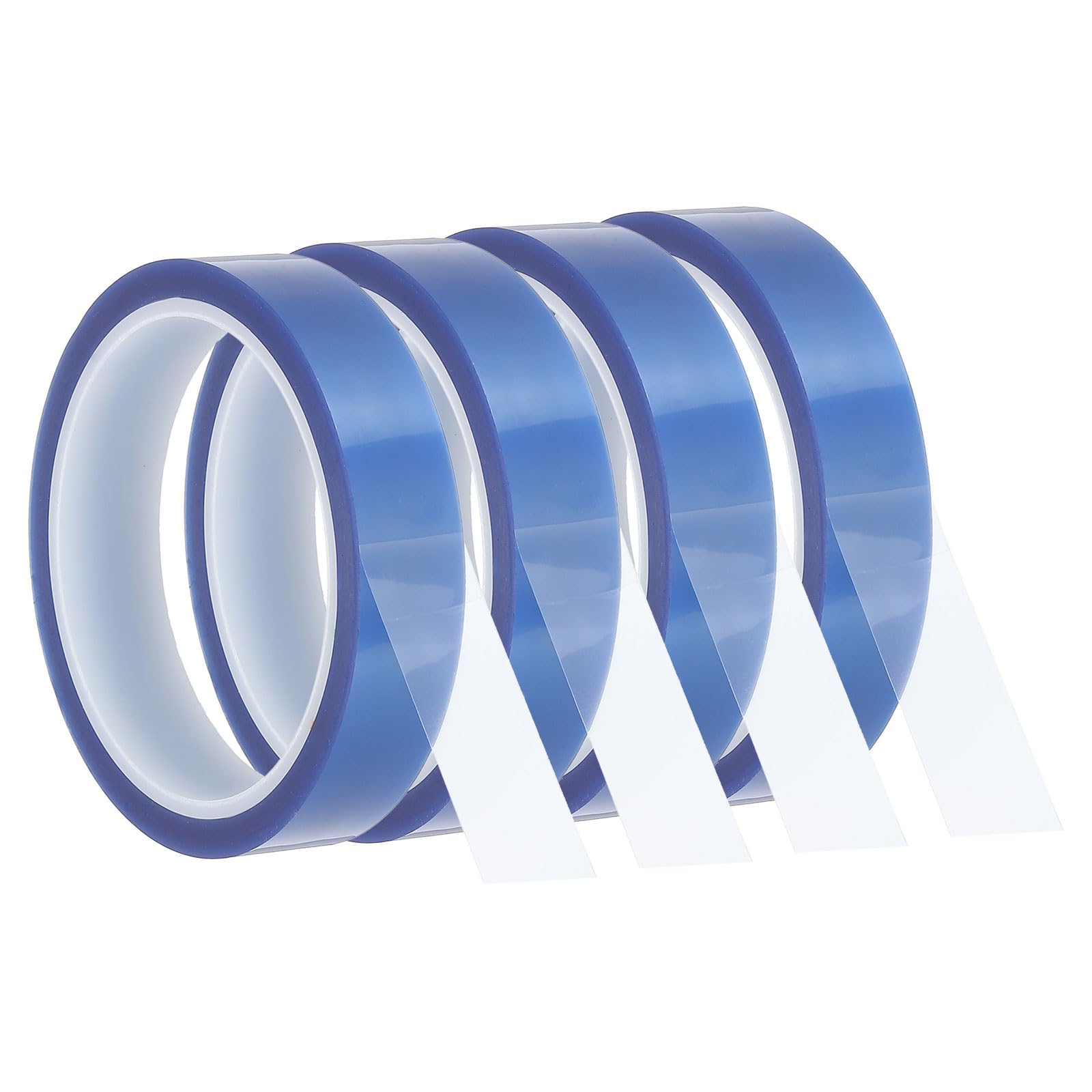 PATIKIL Heat Resistant Tape, 4 Rolls 20mm x 33m(108ft) Heat Transfer Thermal Tape Heat Vinyl Thermal Sublimation Press Tape, No Residue, for Electronics Soldering, Blue