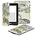 OMOTON Kindle Paperwhite Case Cover -The Thinnest Lightest PU Leather Smart Cover Kindle Paperwhite fits all Paperwhite generations prior to 2018 (Will not fit All new Paperwhite 10th), Black Gray Map