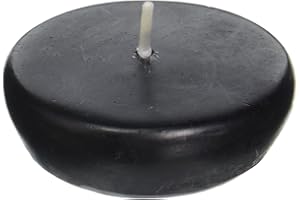 Zest Candle 24-Piece Floating Candles, 2.25-Inch, Black