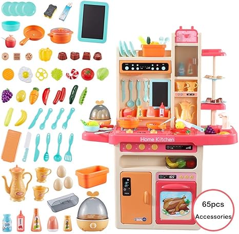 Kids Kitchen Toys Electronic Kitchen Playset Toddler Play Kitchen