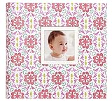 C.R. Gibson Slim Bound Photo Journal Album, By Carter's, Designer Pages, Space For Journaling, Holds 160 Photos, 80 Acid Free PVC Free Photo Safe Pages -Pretty Patterns