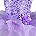 TFJH E Birthday Baby Girl Ballerina Toddler Kids Dancewear Party Dress Purple XXL