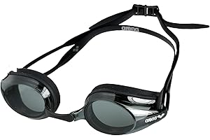 Arena Tracks Unisex Adult Essential Racing Swim Goggles Competitive Swimmers FINA-Approved Anti-Fog Mirror/Non-Mirror Lens