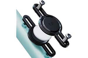 imluckies for Waterproof Airtag Bike Mount, Hidden Anti-Theft Protective GPS Tracker Aluminum Alloy Holder | Lightweight, Under Bicycle Bottle Cage Reinforced Security | Security Screws incl.