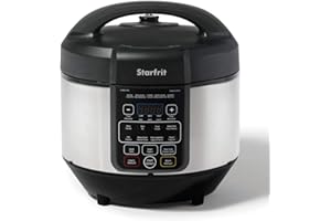 Starfrit Electric Pressure Cooker - 8L Capacity - Steam Tray, Measuring Cup & Spatula - 11 Preset Cooking Functions