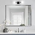 Amazon.com: LAMCHMOR 30x36 Inch Bathroom Mirror Frameless Beveled Edge ...