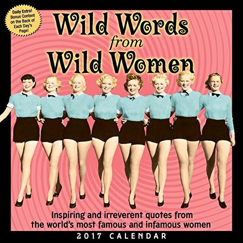 2017 Wild Words from Wild Women 365 Page-A-day Daily Box / Desk Calendar