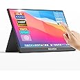 ReHisk 15.6" Touch Screen Monitor FHD 1080P IPS Portable Monitor Build in Speakers with HDMI and USB-C Ports for Laptop, MacBook Pro, PC, Switch, Xbox, PS4/5, Smartphone