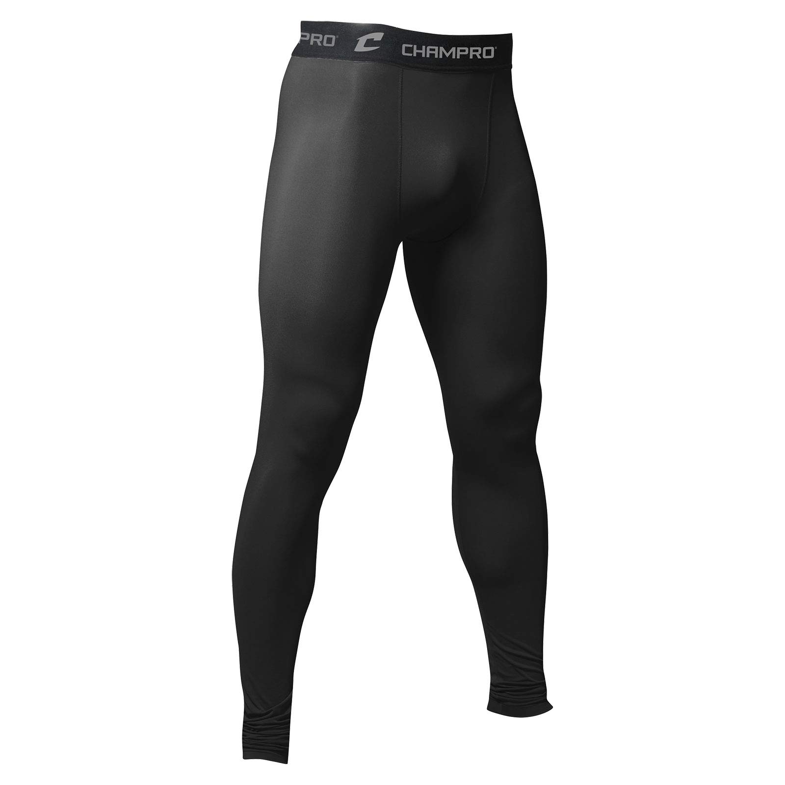Medias de compresión Champro de poliéster/spandex, jóvenes pequeños, negro, CS5