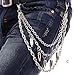 Lowpricenice Hip Hop Mens Trousers Wallet Key Chain Bullet Pants Rock Jeans Gothic Punk
