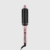 CALISTA Perfecter Heated Round Brush, Blowouts &amp; Long Hair, 1.5", Rose Gold | Volumize &amp; style w/ no heat damage, healthier hair; dual voltage &amp; adjustable temp; ionic-ceramic tech; heat-safe bristles