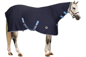 CENTAUR Turbo-Dry Cooler Sheet With Contour Neck, Navy, Large Horse