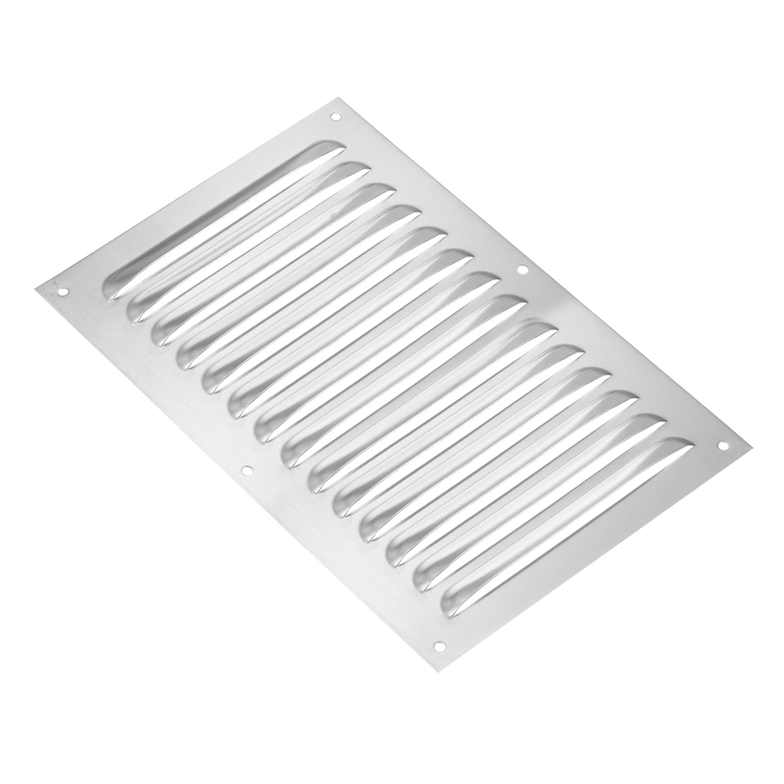 PATIKIL 8 x 12 Inch Vent Cover, 304 Stainless Steel Screen Air Grille Ventilation Cover HVAC Louvered Grill for Home Kitchen Bathroom Wall Ceiling