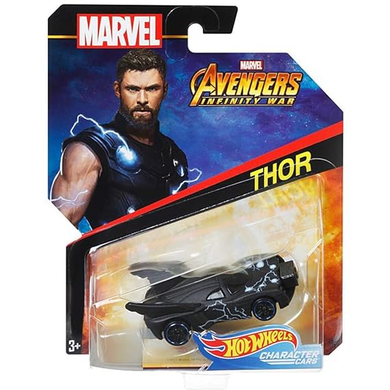 Amazoncom Hot Wheels Character Cars Thor Die Cast Car