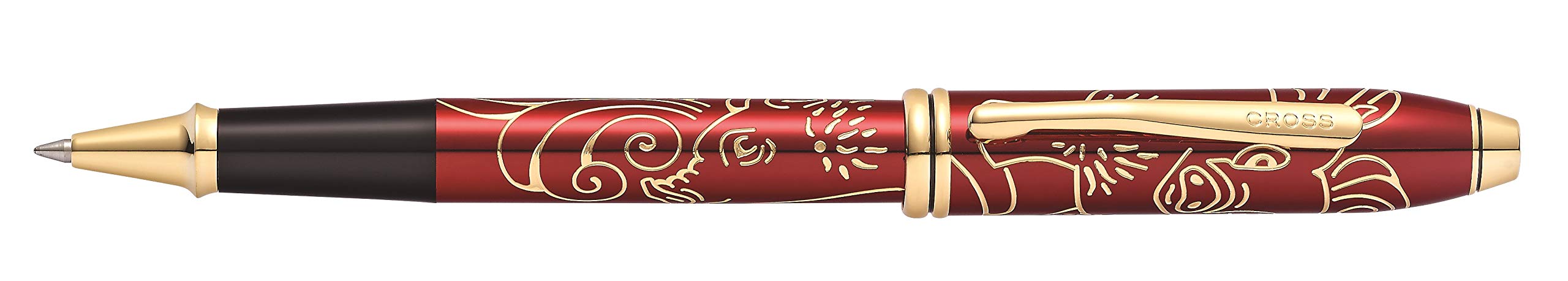 CROSS Townsend Year of the Pig 2019 Rollerball Pen Red Lacquer with 23K Gold Fittings