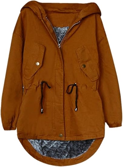 Amazon イダク レディース モッズコート エレガントコート レディース ジャケット 綿コートフード付き モコモコ アウター 大きいサイズ コート コート ジャケット 通販