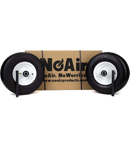Amazon.com: NoAir® (2) Flat Free Tire Assemblies 13x5.00-6 Fits