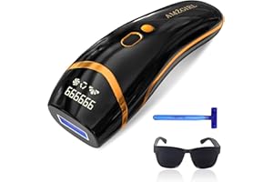 AMZGIRL Laser Hair Removal for Women and Men Permanent IPL Hair Removal at-Home 999,999 Flashes Painless Hair Remover on Armpits Back Legs Arms Face Bikini Line