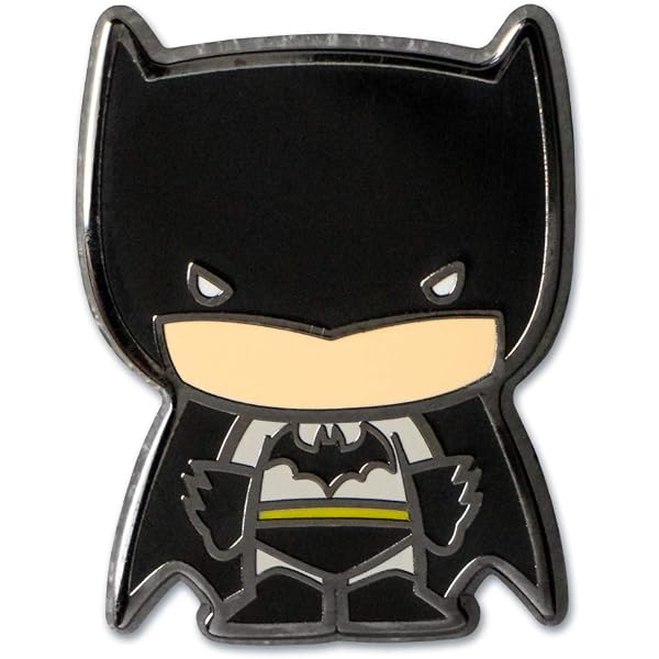 Pin's Batman En Métal émaillé - Fermoir Sécurité, Finition Grand Feu - Environ 30x12 Mm - Collection Super-héros
