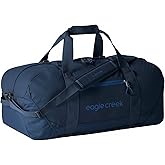 Eagle Creek No Matter What Duffel Bag - Eco Friendly Duffel for Sustainable Travel - Adjustable Shoulder Strap - Multiple Carry Options - Easy to Store - Atlantic Blue - 40L
