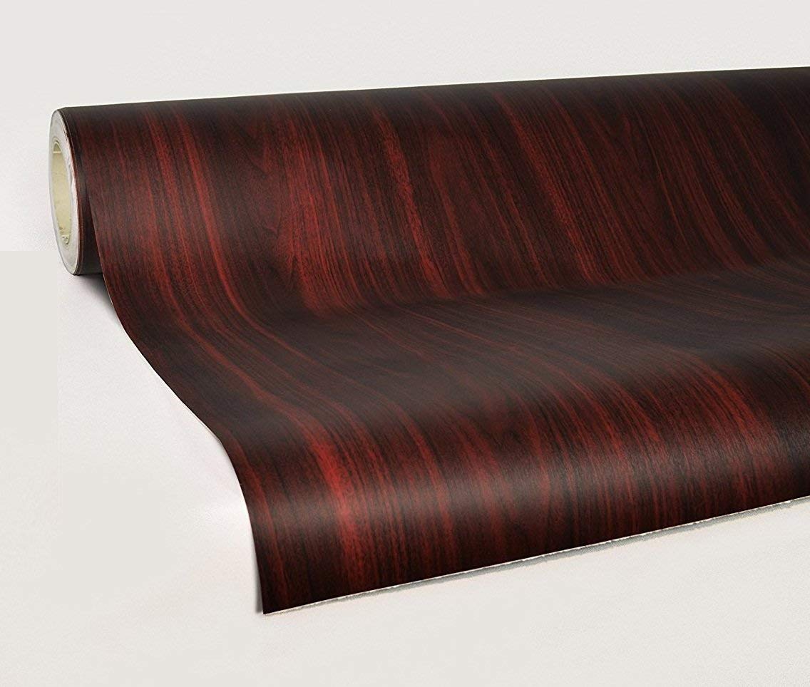 CVANU 12X24 inch Wood Grain Texture Car Dashboard Trim Vinyl Wrap Decal