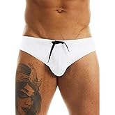 MIZOK Men's Swimwear Bikini Swimming Briefs Drawstring Swimsuits Board Surf Shorts Trunks