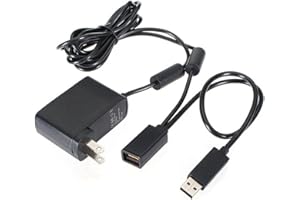 FOME Xbox 360 Power Supply, USB Cable Cord, AC Adapter, Replacement for Xbox 360 Kinect Sensor System, US Standard Adapter