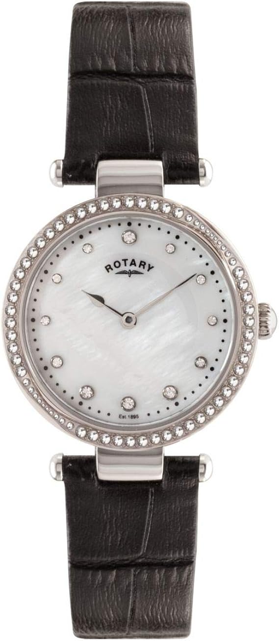 Rotary Womens Analogue Classic Quartz Watch with Leather Strap LS00511