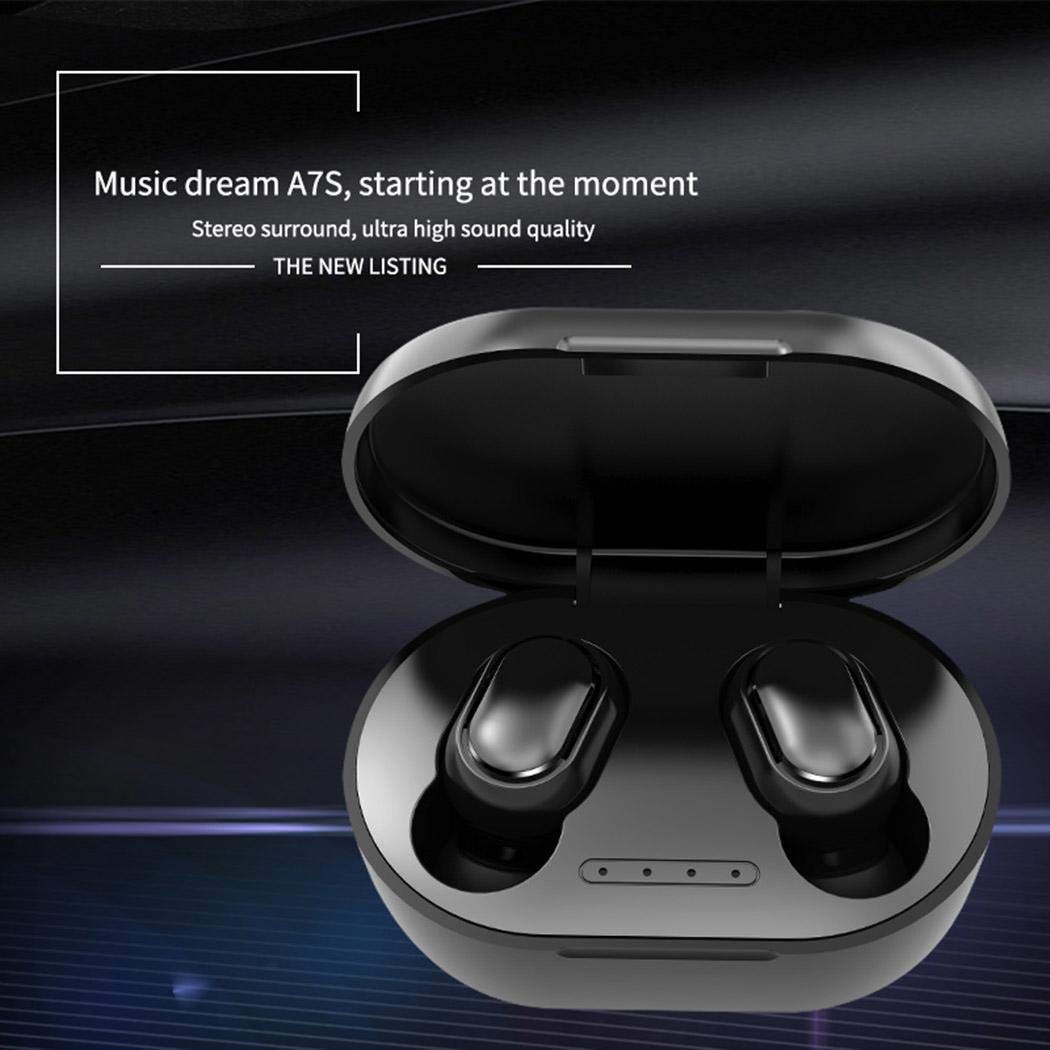 Zimrio Mini Wireless Earbuds Auto Pairing in-Ear Stereo Earphone with Charging Case Bluetooth Headsets