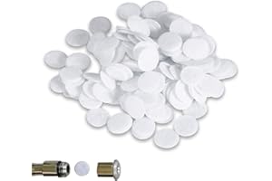 100pcs Microdermabrasion Filters, 7 Sizes Cotton Filter Round Filtering Pads for Blackhead Removal Beauty Machine(10mm)