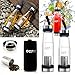 Oct17 Tea Infuser Glass Water Bottle - Hot and Cold Fruit Drink Containers, Extra Strong Stainless Steel, Portable Sport Travel Bottles - 440ml