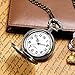 MORFONG Pocket Watch Vintage Steampunk Flower Pattern Fob Quartz Watch for Men Women