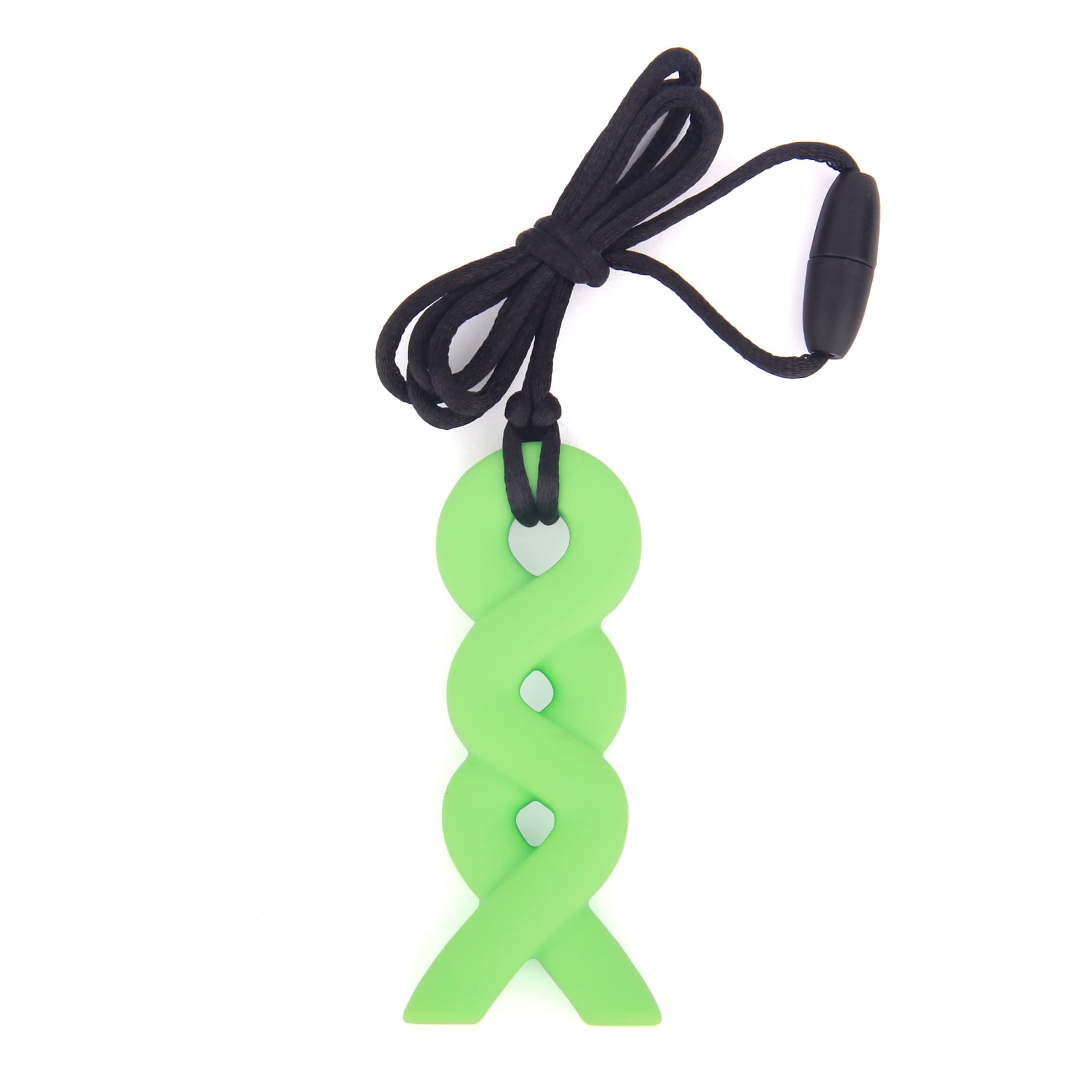 ChewAid Twist Sensory Chew Necklace – Durable Silicone Pendant for Autism, ADHD, SPD & Anxiety Relief
