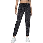 Haowind Joggers for Women with Pockets Elastic Waist Workout Sport Gym Pants Comfy Lounge Yoga Running Pants