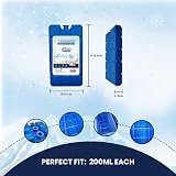 Schone Ice Blocks 200ml x3 – Cooler Gel Packs, 12+ Hours Chilled view 3