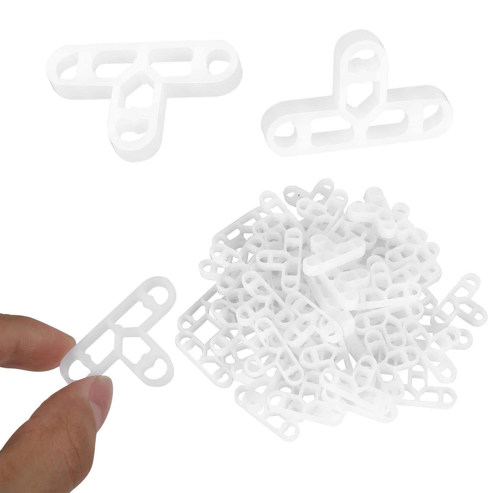 AHUNTTER 800 Pieces Tile Spacers 10mm Joints T-Shaped Paving Slab Spacers, Plastic Hollow Structure for DIY Paving Tiling Wall Tiler Garden Slabs