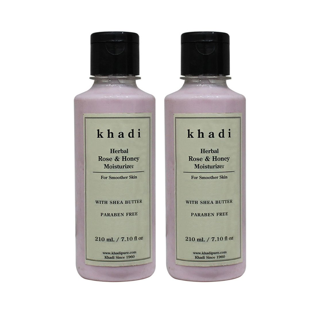 Khadi Herbal Rose Honey Moisturizer With Sheabutter Sls Paraben Free 210ml Set Of 2 Amazon In Beauty