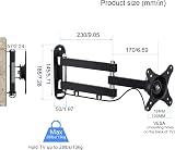 Suptek MA2720 TV Wall Mount 15-32 Inch Full Motion VESA 75x75-100x100mm view 7