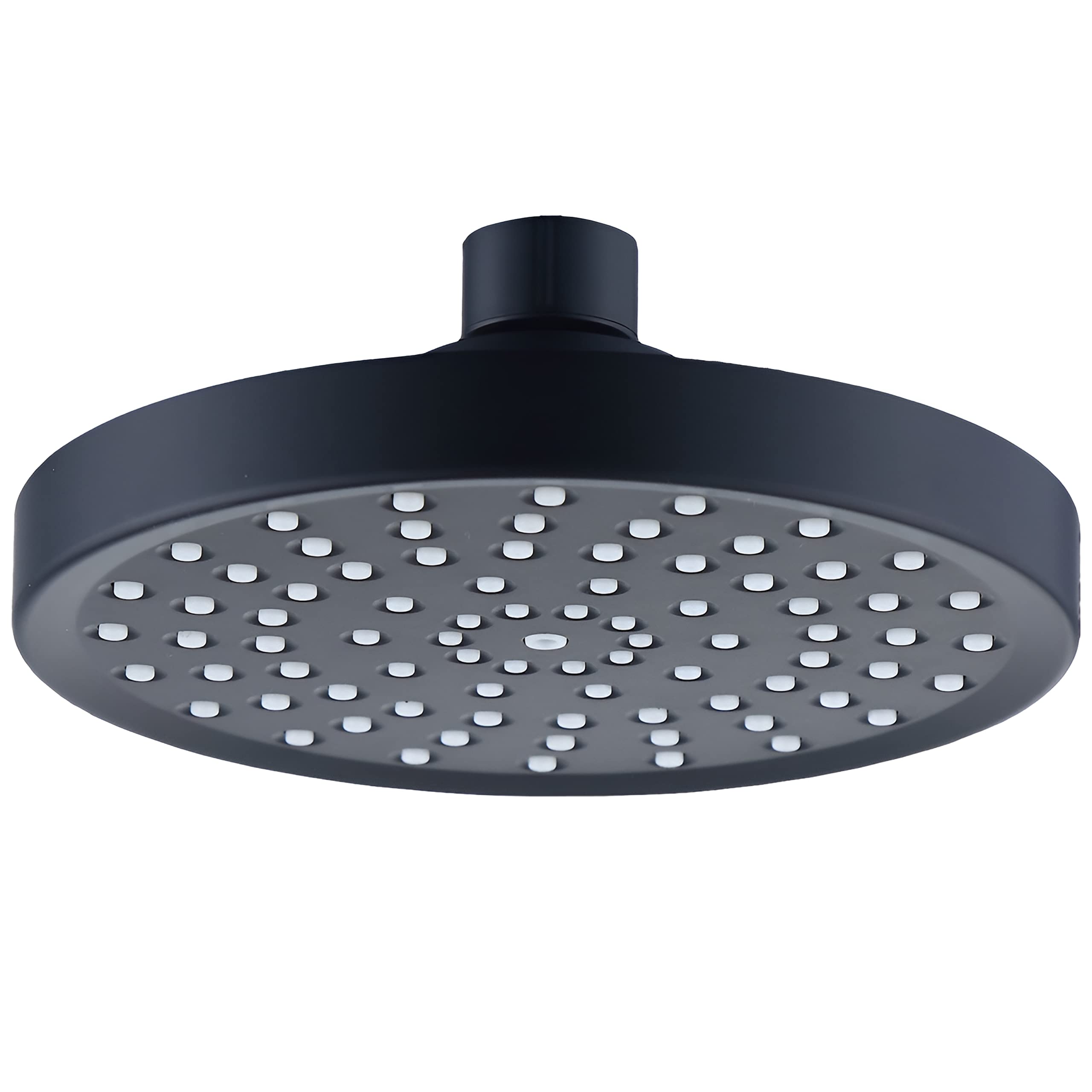FUYIOCN 6 Inch Rain Shower Head High Pressure, Anti-Limescale Rainfall Shower Head with Matte Black Finish, Overhead Fixed Mount Showerhead