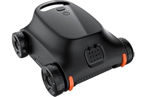 YIPOCKY Pool Vacuum for Above Ground Pool, 180 Mins Runtime Cordless Robotic Pool Cleaner, Pool Vacuum Flat Pools up to 2000 Sq.Ft, Self-Parking, Dual Brushless Motors for Above-Ground Pools