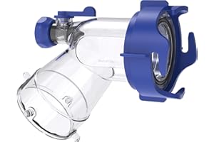 DUMPMAN RV Tank Rinser, Must Have Sewer Adapter for RV Sanitation, Transparent Sewer Tank Adapter with Built-in Gasket