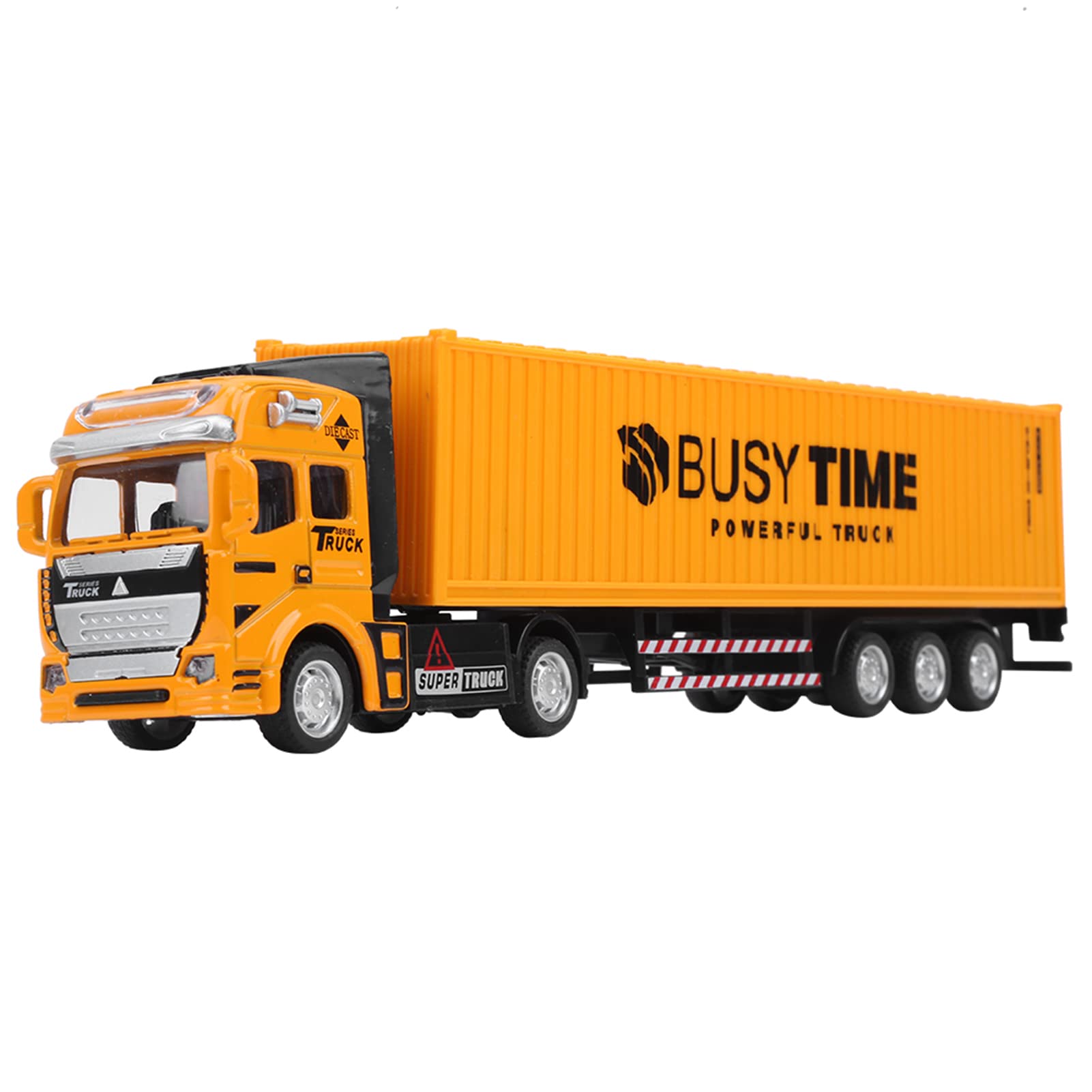 Hztyyier Light Metal Container -truck Model Toy Toy Simulation for Car Vehicle, Exquisite Processing Withdrawal for over 3 Years Old (Container Truck)