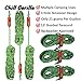 Chill Gorilla 6 Pack 4mm Reflective Tent Guide Rope Guy Line Cord & Adjusters. Lightweight for Rain Tarps, Tents, Hiking, Backpacking. Essential Camping Survival Gear & Accessories. 78 feet. Green